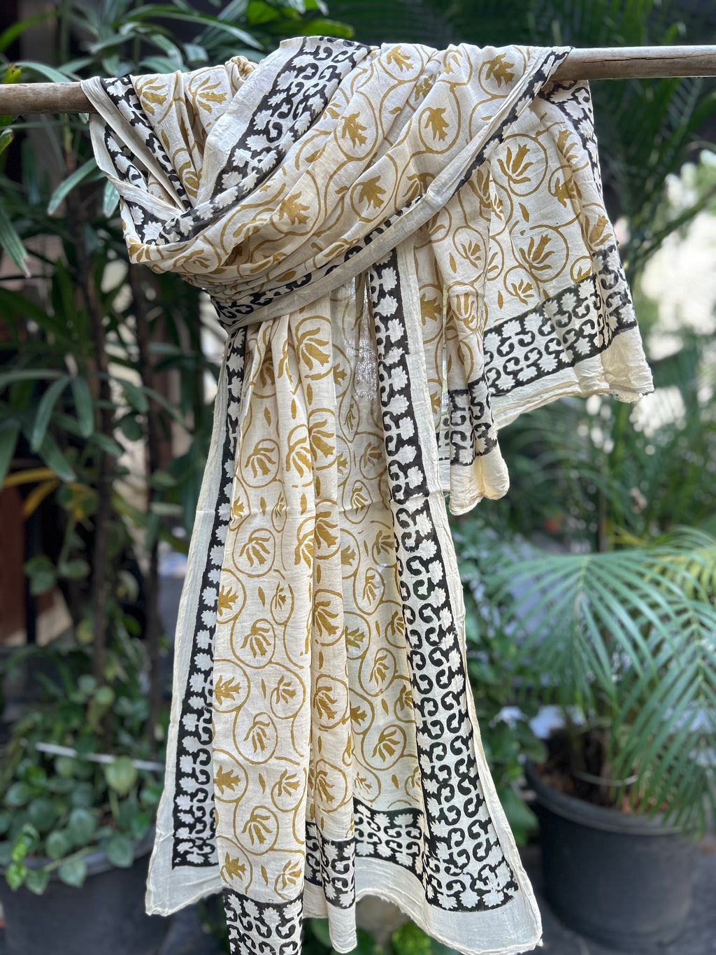 Block Printed Cotton Stole