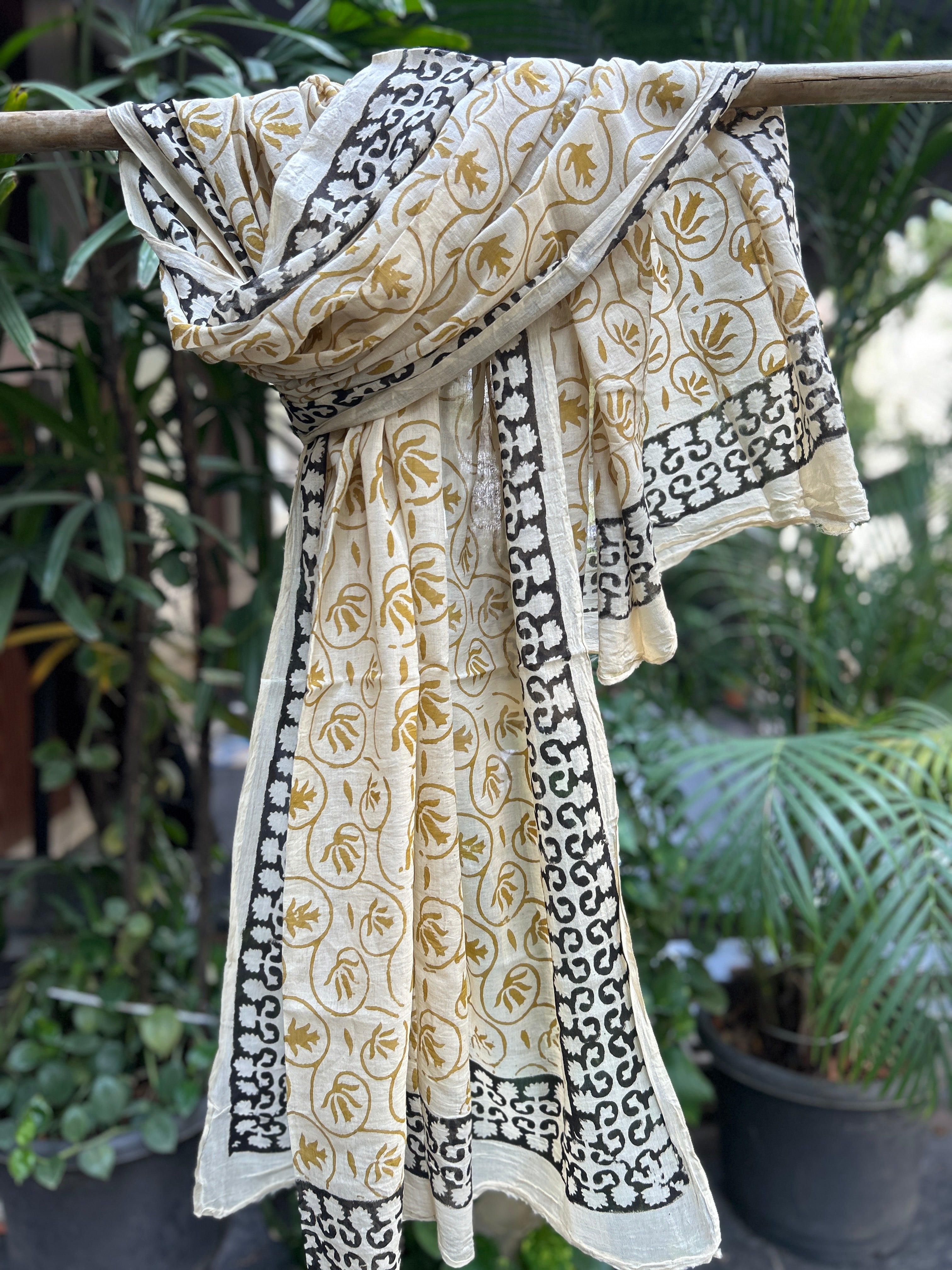 Block Printed Cotton Stole