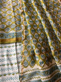 Chanderi Suit Set - Green Butti