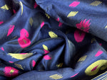 Kotki Cotton Silk Saree - Pink & Blue
