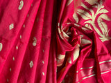 Lotus Silk Saree - Red