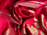 Lotus Silk Saree - Red