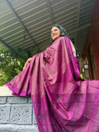 Textured Saree - Purple