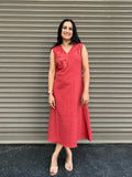 Woman's Casual Dress - Red