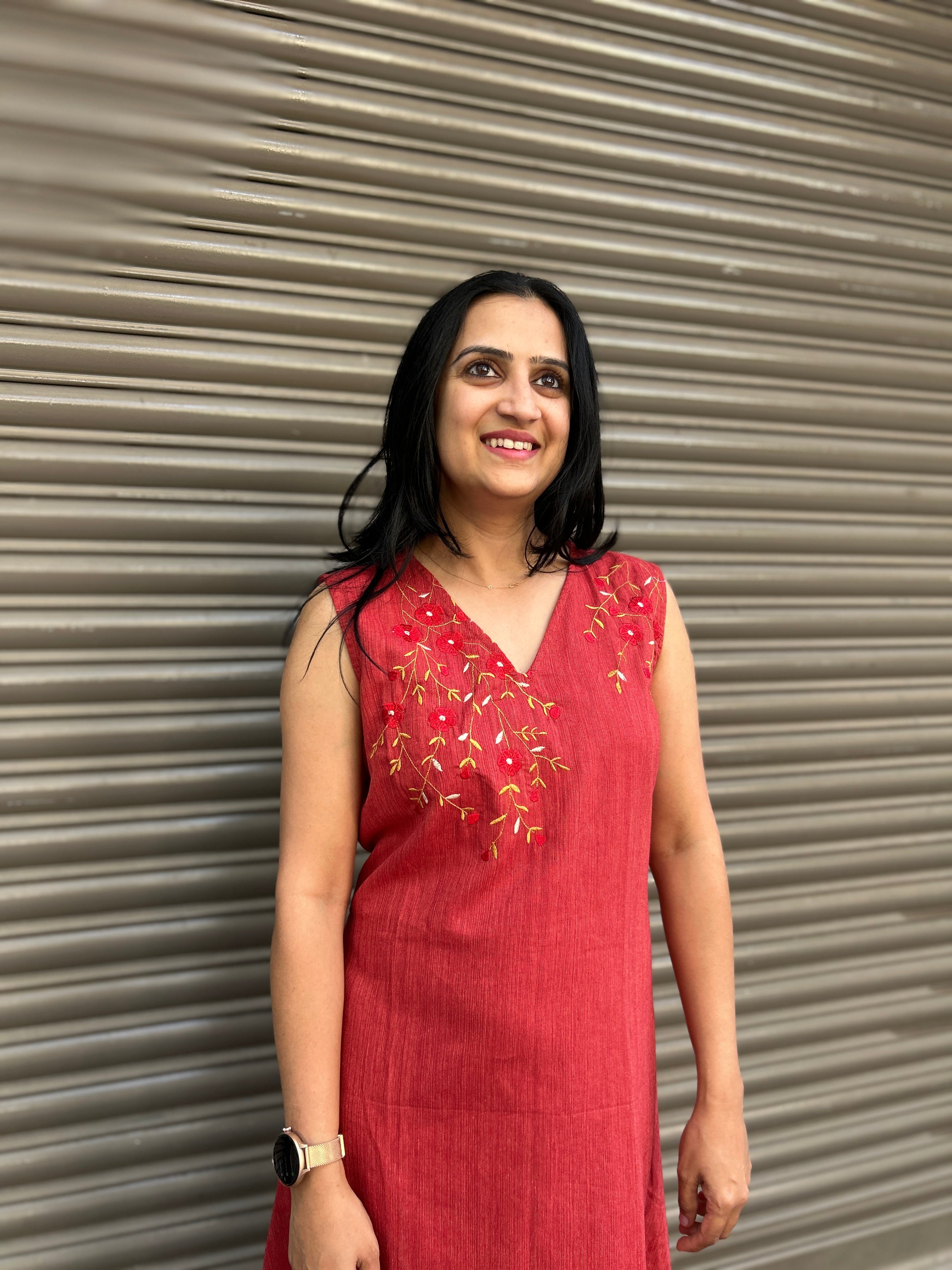 Woman's Casual Dress - Red