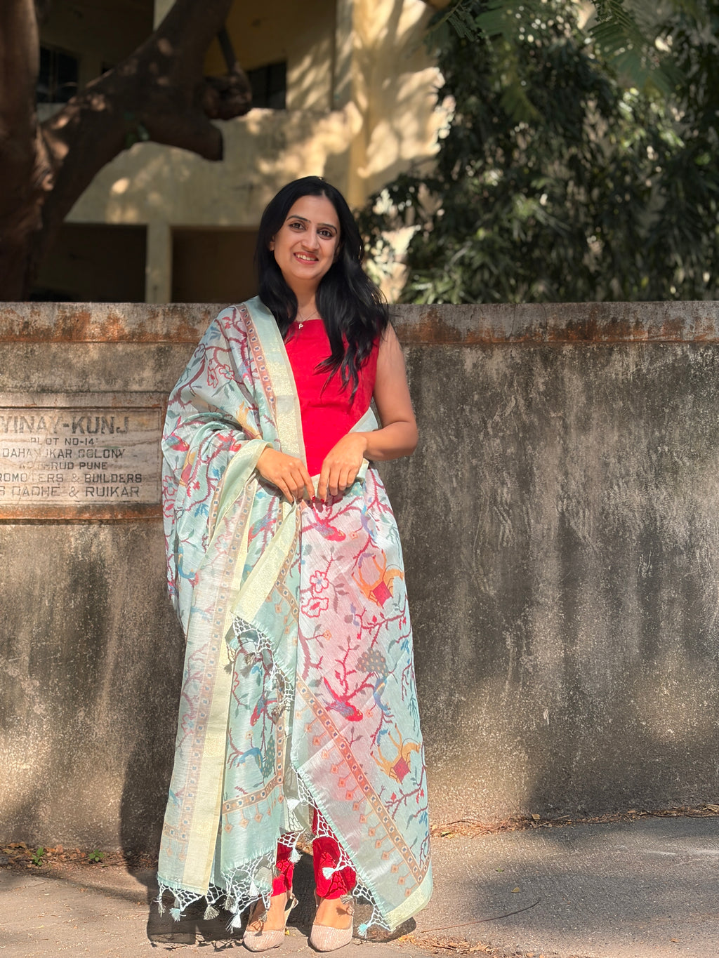 Printed Cotton Silk Dupatta