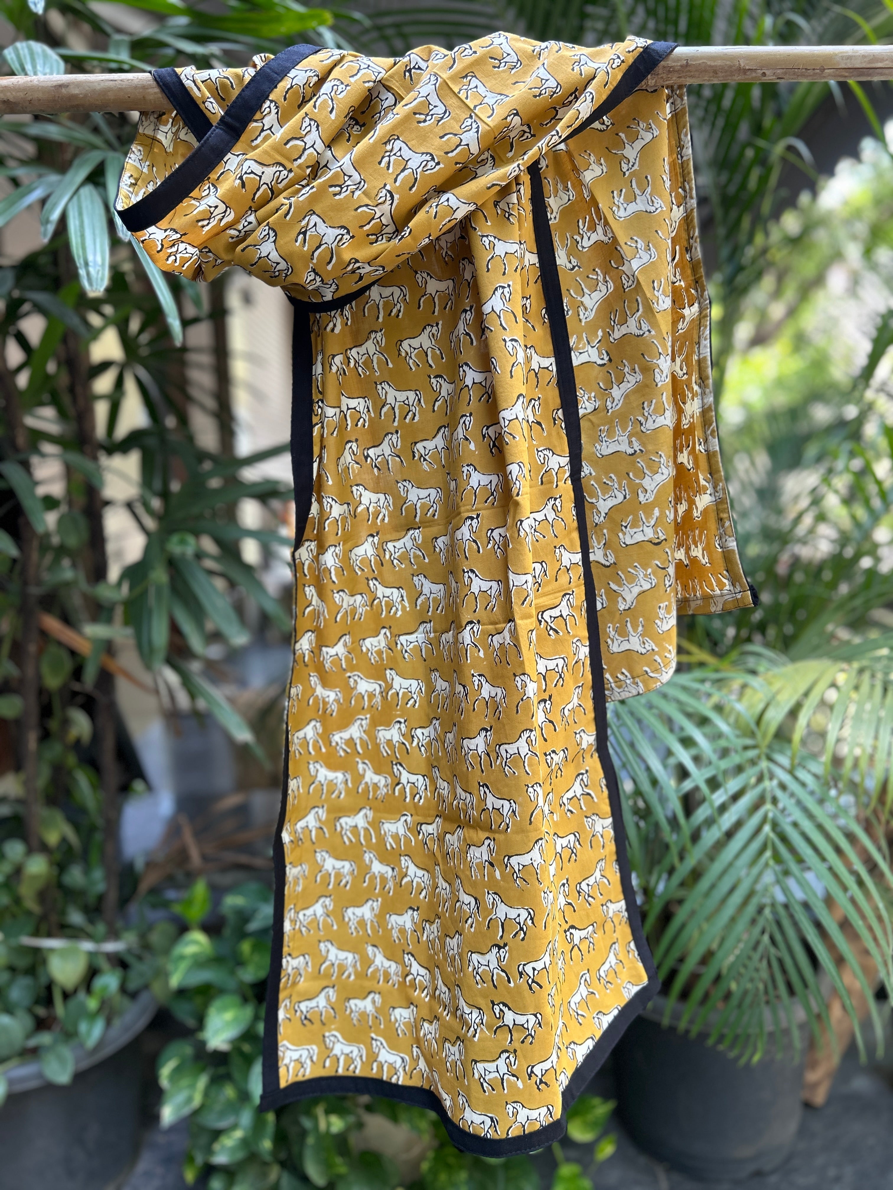 Cotton Stole - Yellow