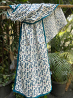 Cotton Stole - Blue