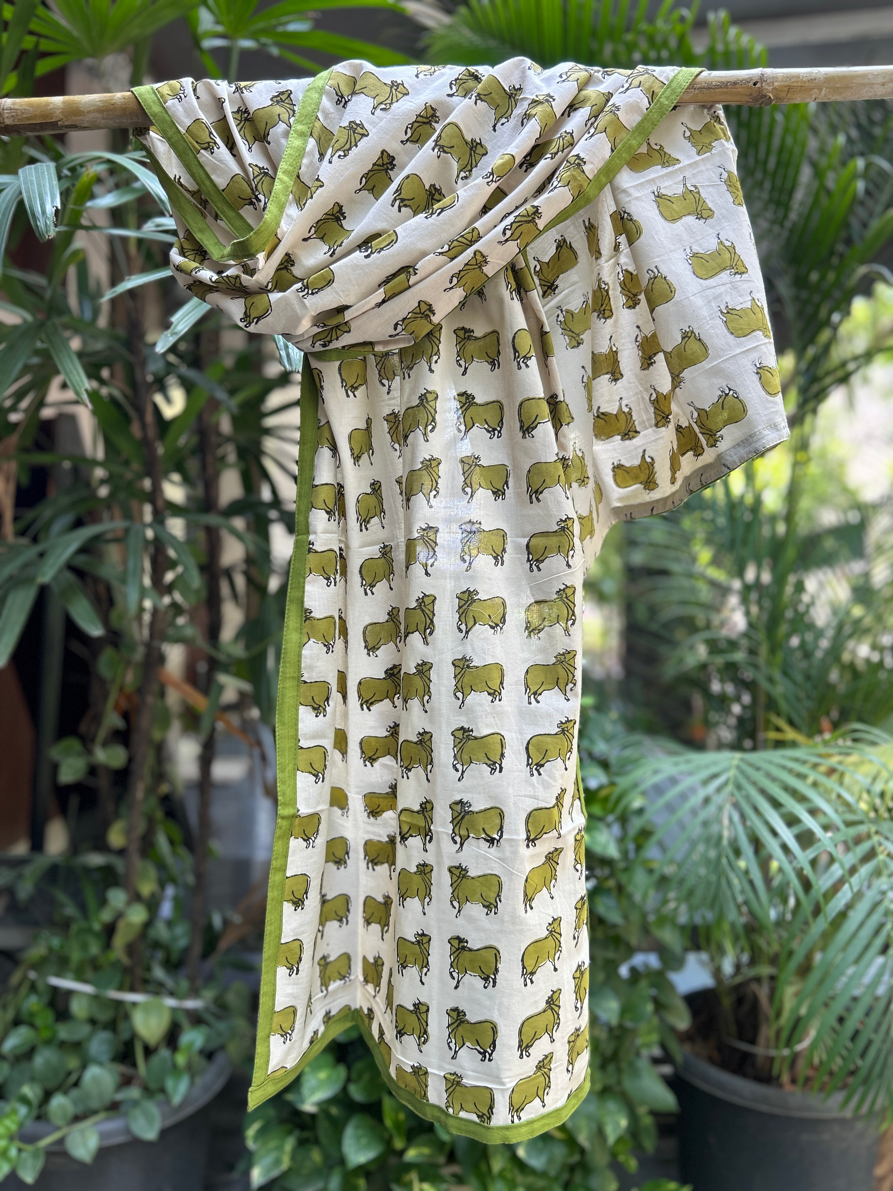 Cotton Stole - Green