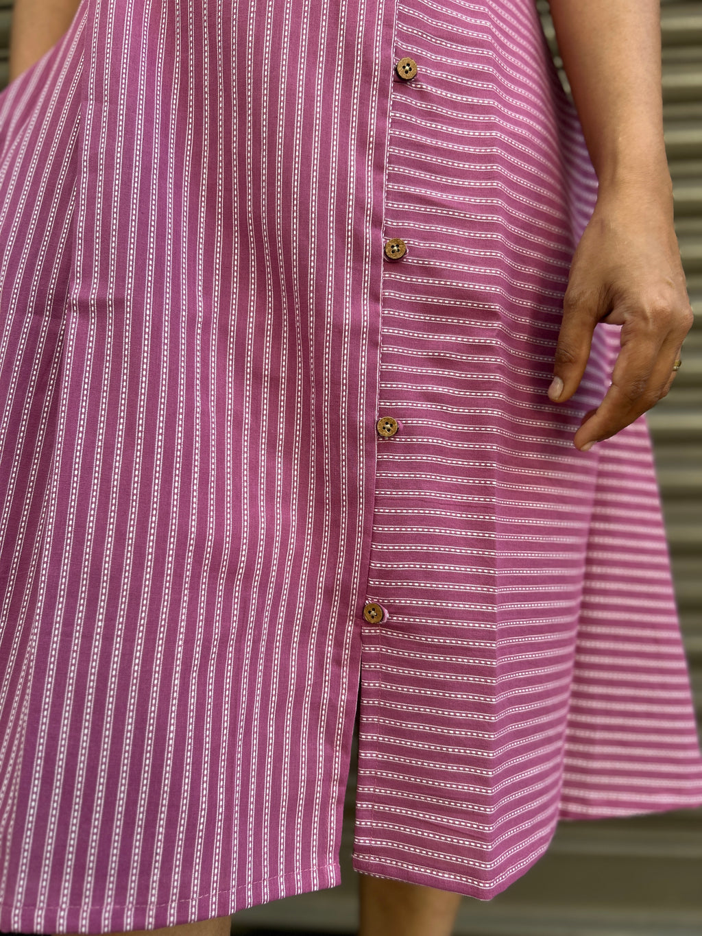 Panel Dress - Onion Pink