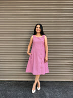 Panel Dress - Onion Pink