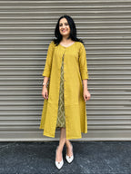 3-in-1 Cotton Dress Set - Mustard Yellow