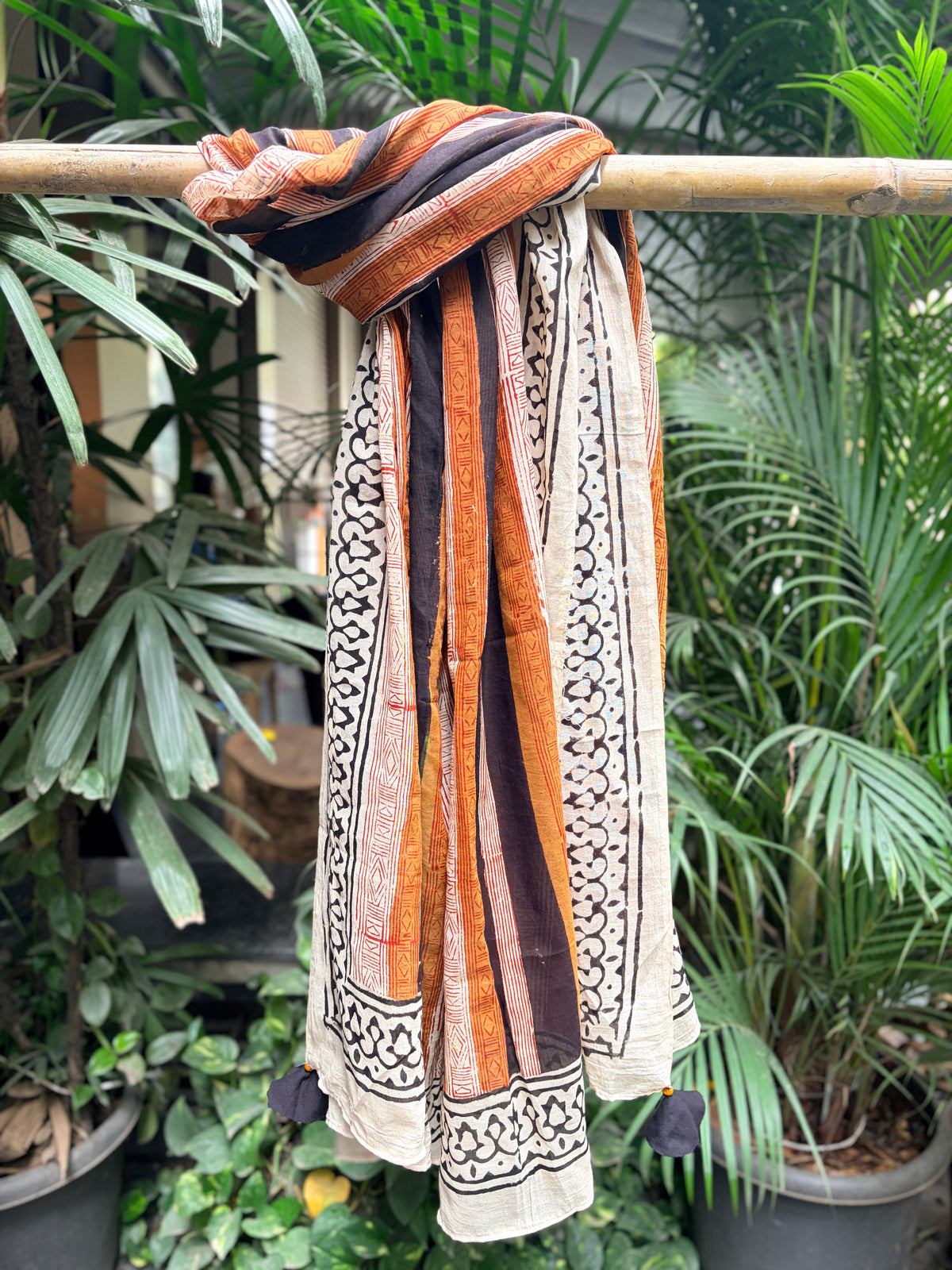 Block Printed Cotton Stole