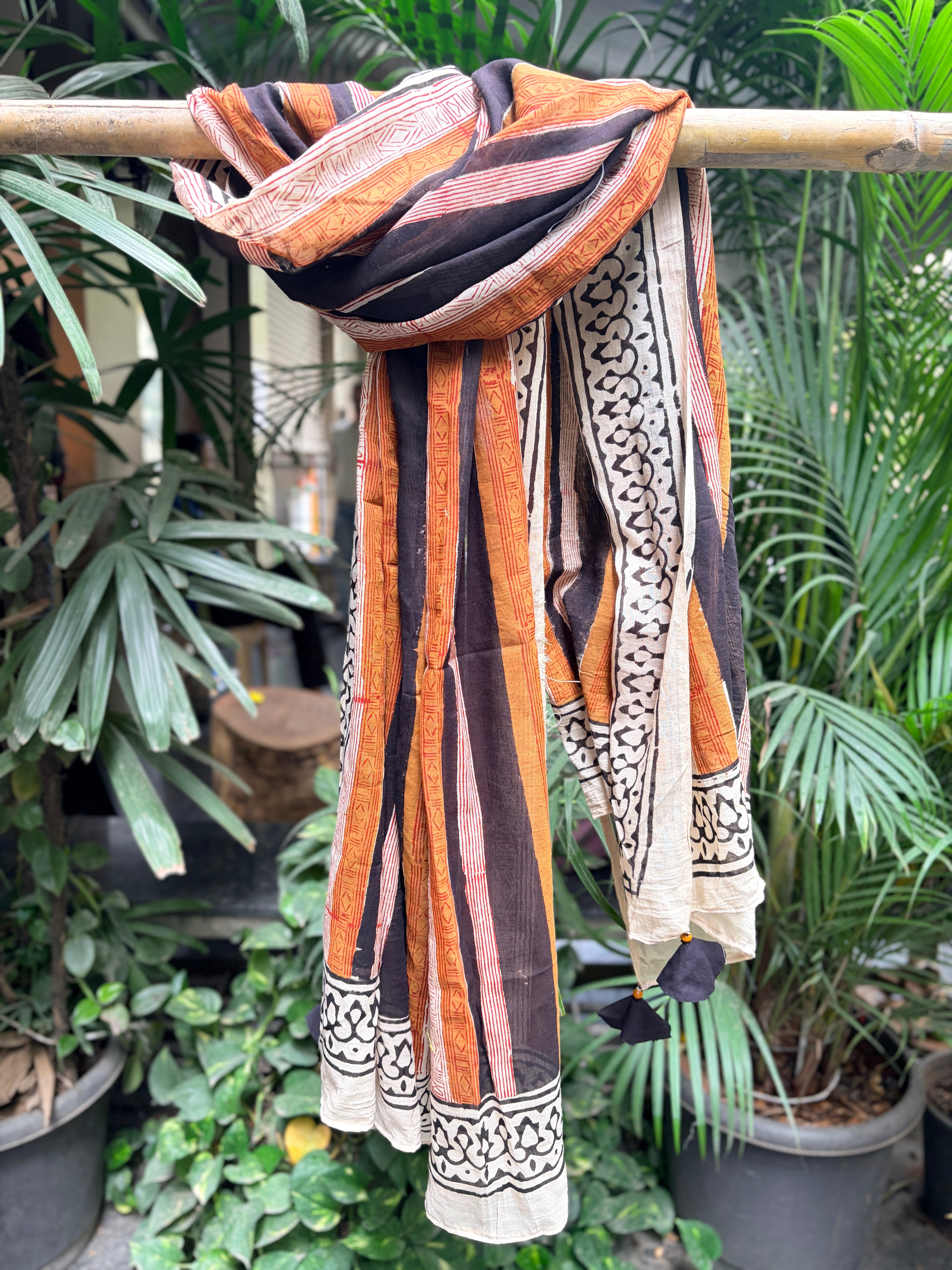 Block Printed Cotton Stole