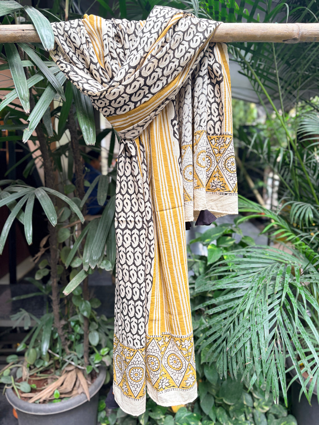 Block Printed Cotton Stole