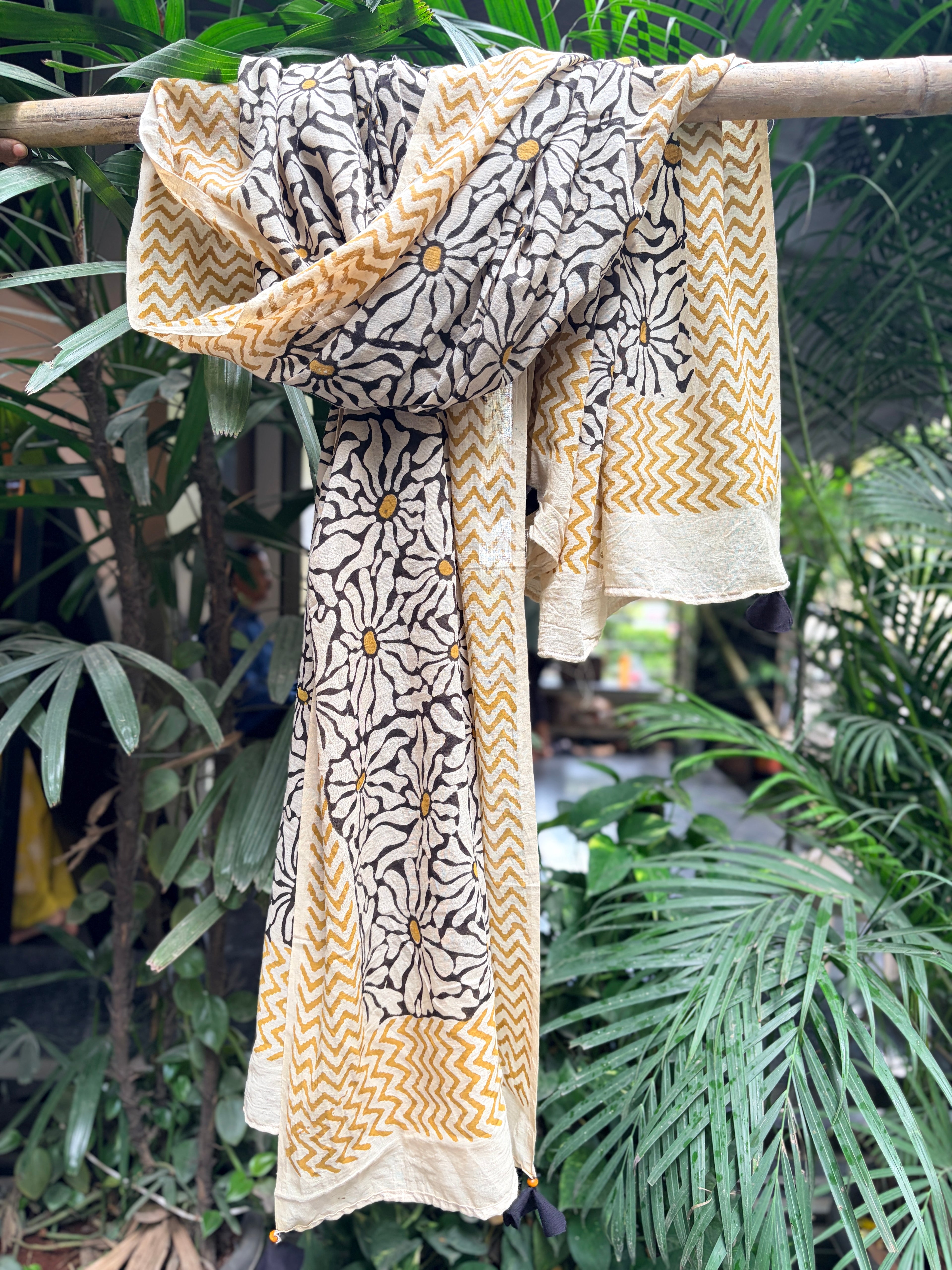 Block Printed Cotton Stole