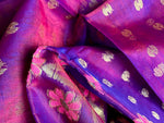 Muslin Saree - Purple