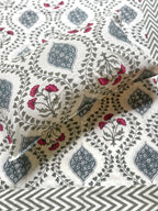 Baagh Double Bedsheet - Grey