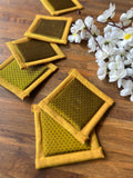 Tea Coasters Set - Yellow Khun