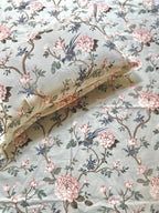 Floral Double Bedsheet - Sage Green