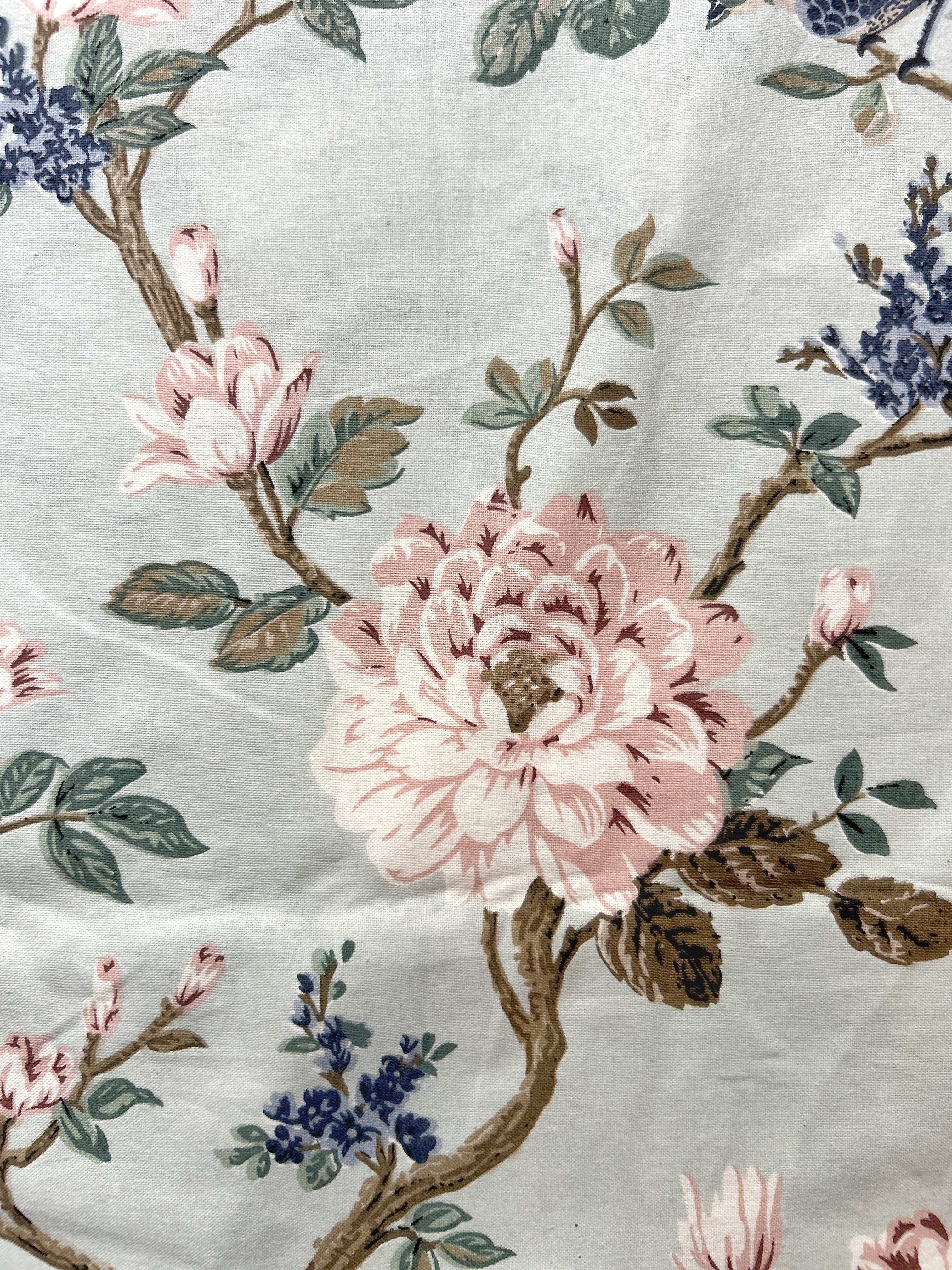 Floral Double Bedsheet - Mint Green