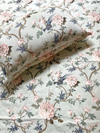 Floral Double Bedsheet - Sage Green
