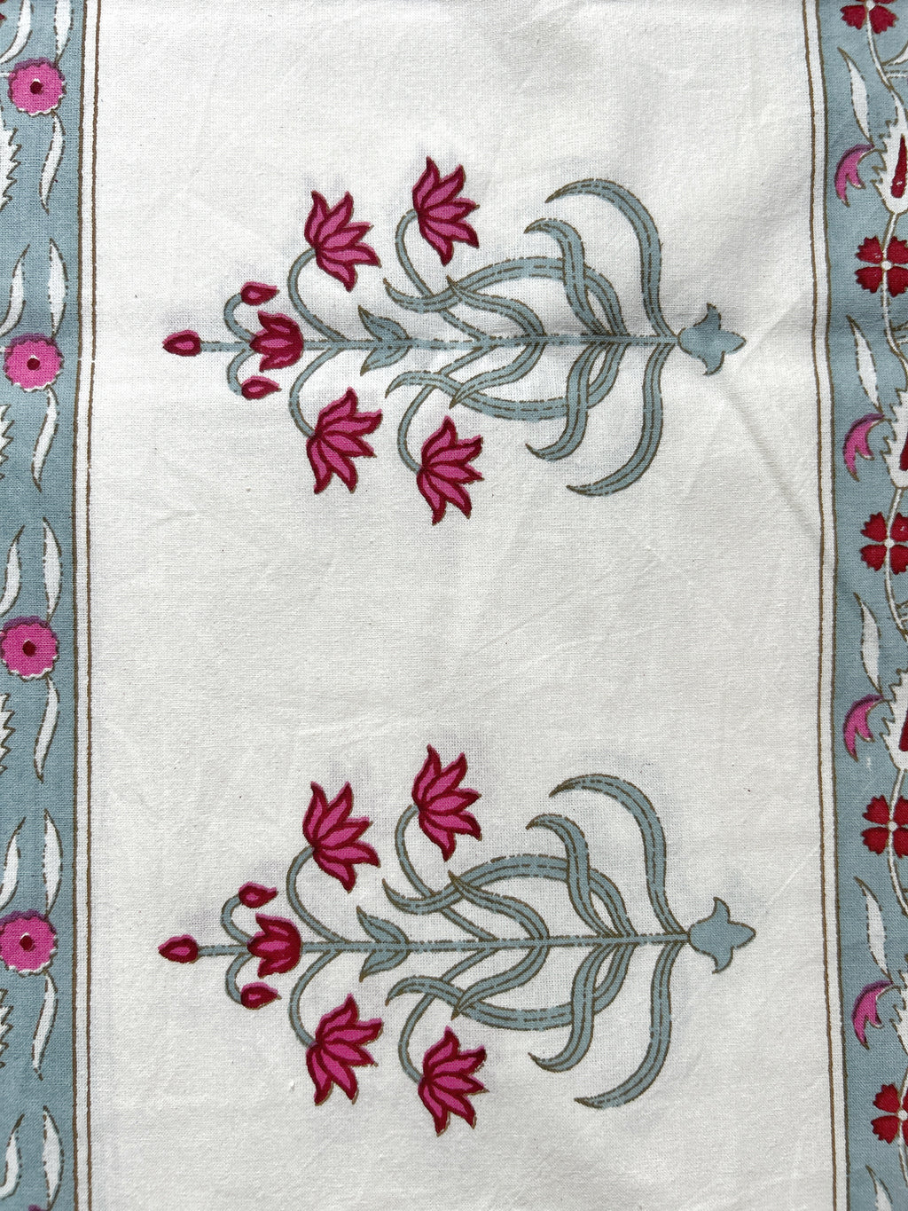 Baagh Double Bedsheet - Red