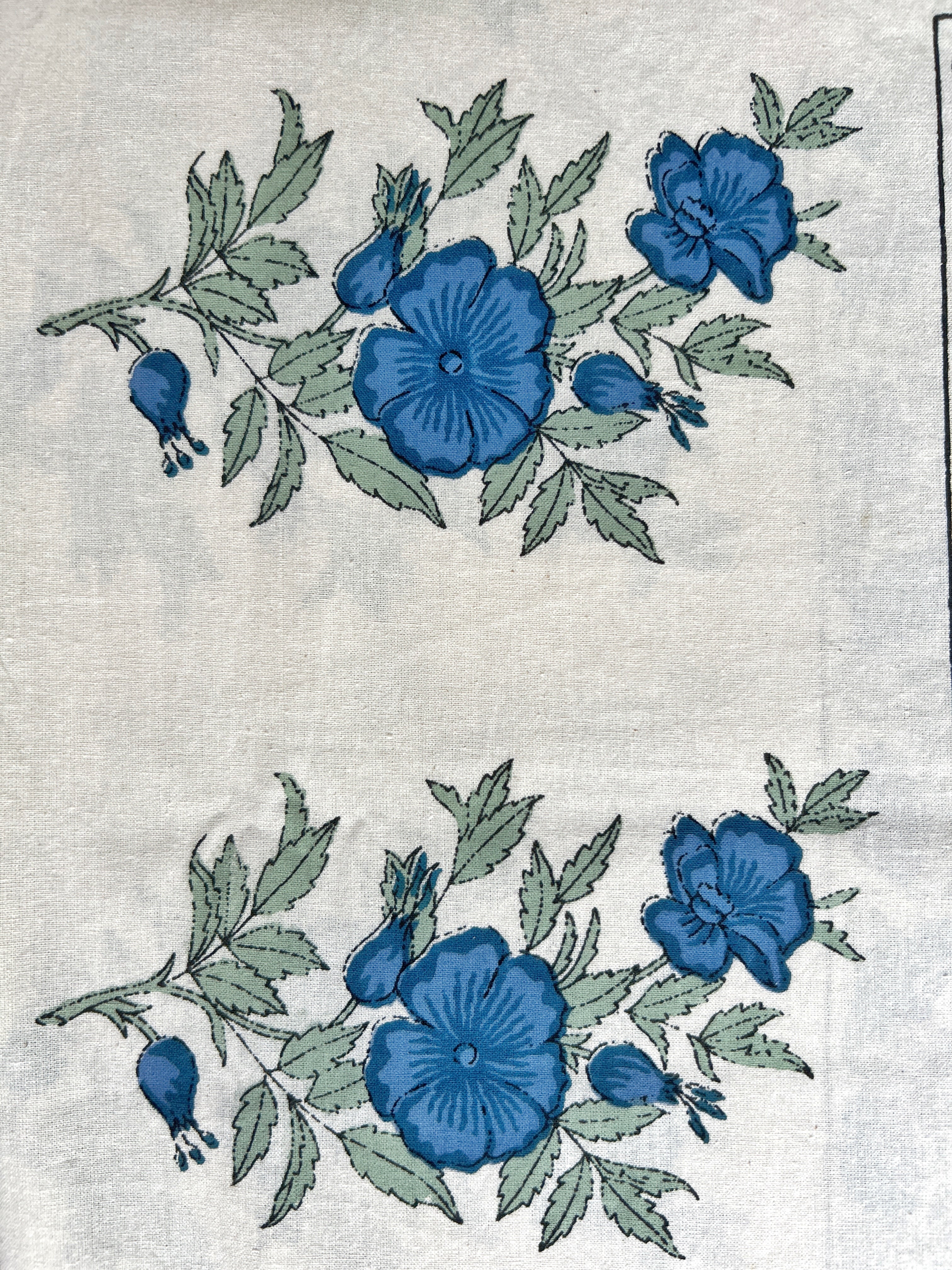 Baagh Double Bedsheet - Blue