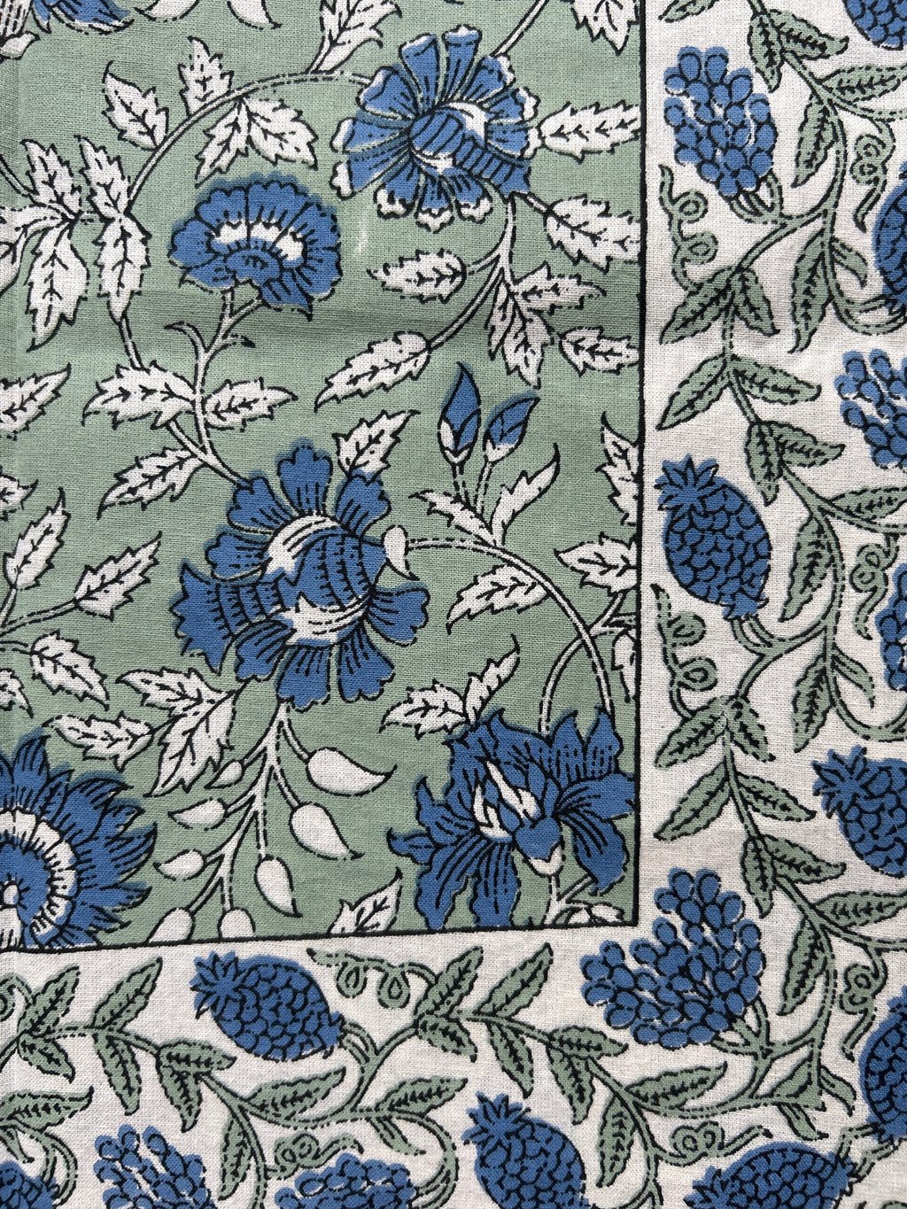 Baagh Double Bedsheet - Blue