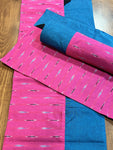 Table Mat & Table Runner Set - Pink Ikat