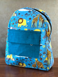 Cotton Backpack - Blue