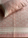 Baagh Double Bedsheet - Pink