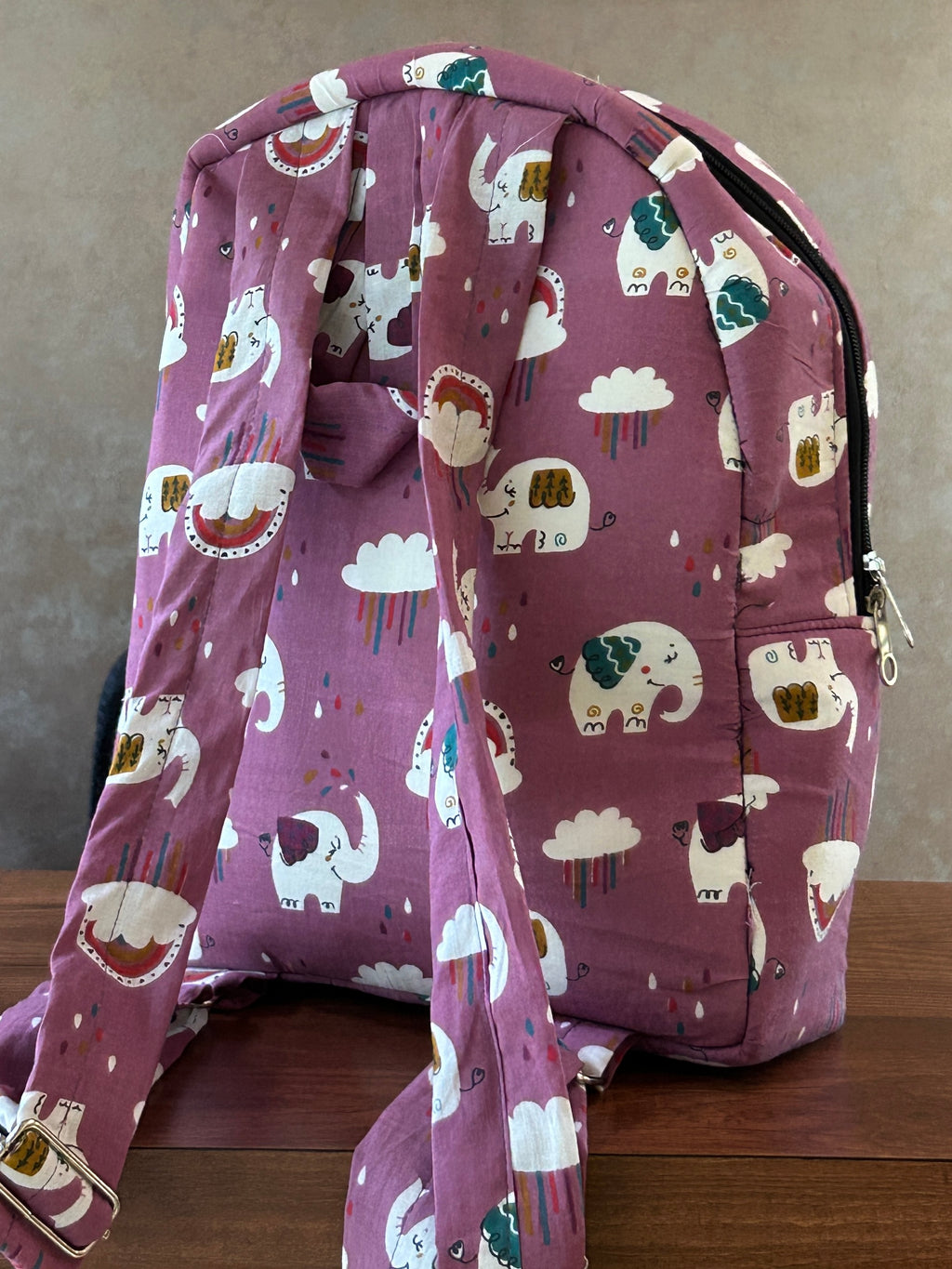 Cotton Backpack - purple
