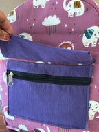 Cotton Backpack - purple