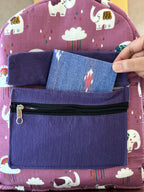 Cotton Backpack - purple