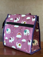 Cotton Tiffin Bag - Purple