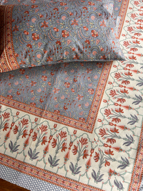 Baagh Single Bedsheet - Blue