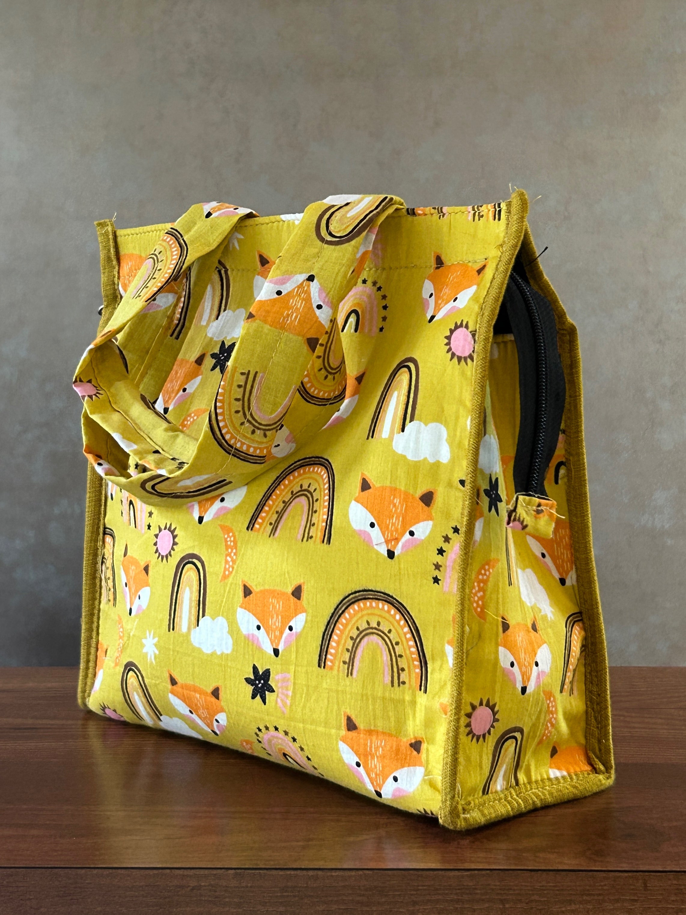 Cotton Tiffin Bag - Yellow