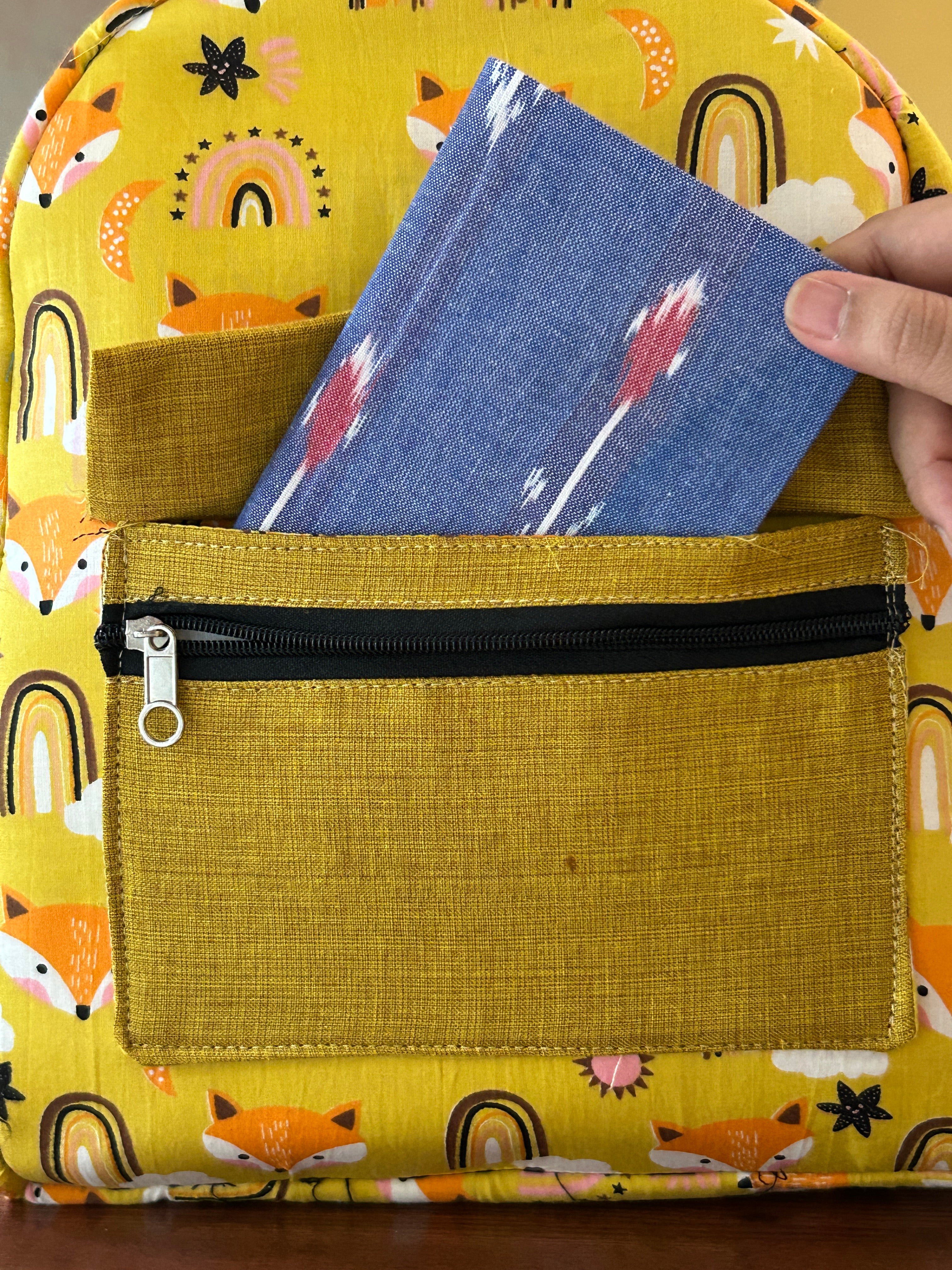 Cotton Backpack - yellow