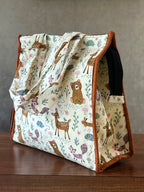 Cotton Tiffin Bag - Beige