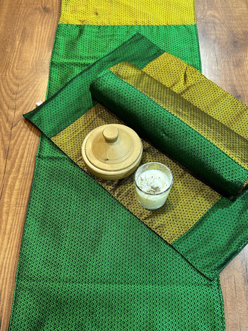 Table Mat & Table Runner Set - Green + Yellow