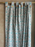 Floral Curtain - Grey Floral