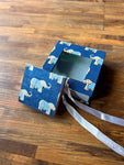 Fabric Box + Notepad - Blue