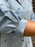 Light Blue Cotton Kurti