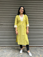 Mustard Yellow Cotton Kurti