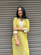 Mustard Yellow Cotton Kurti