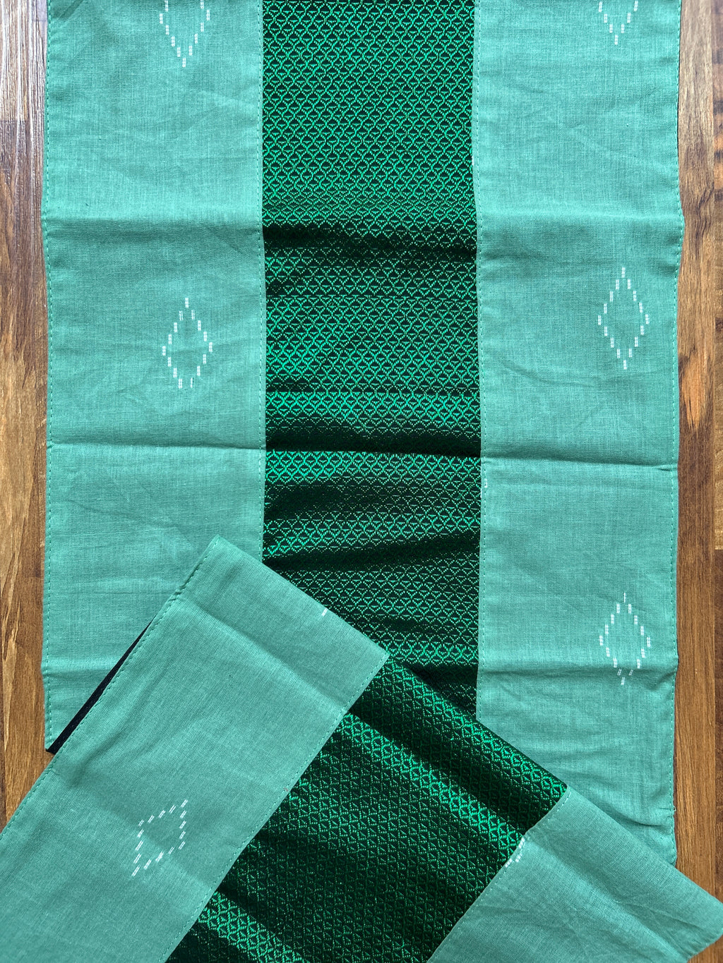 Table Mat & Table Runner Set - Light Green & Green Khun