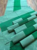 Table Mat & Table Runner Set - Light Green & Green Khun