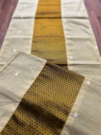 Table Mat & Table Runner Set - Cream & Yellow Khun