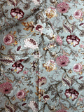 Floral Double Bedsheet - Teal